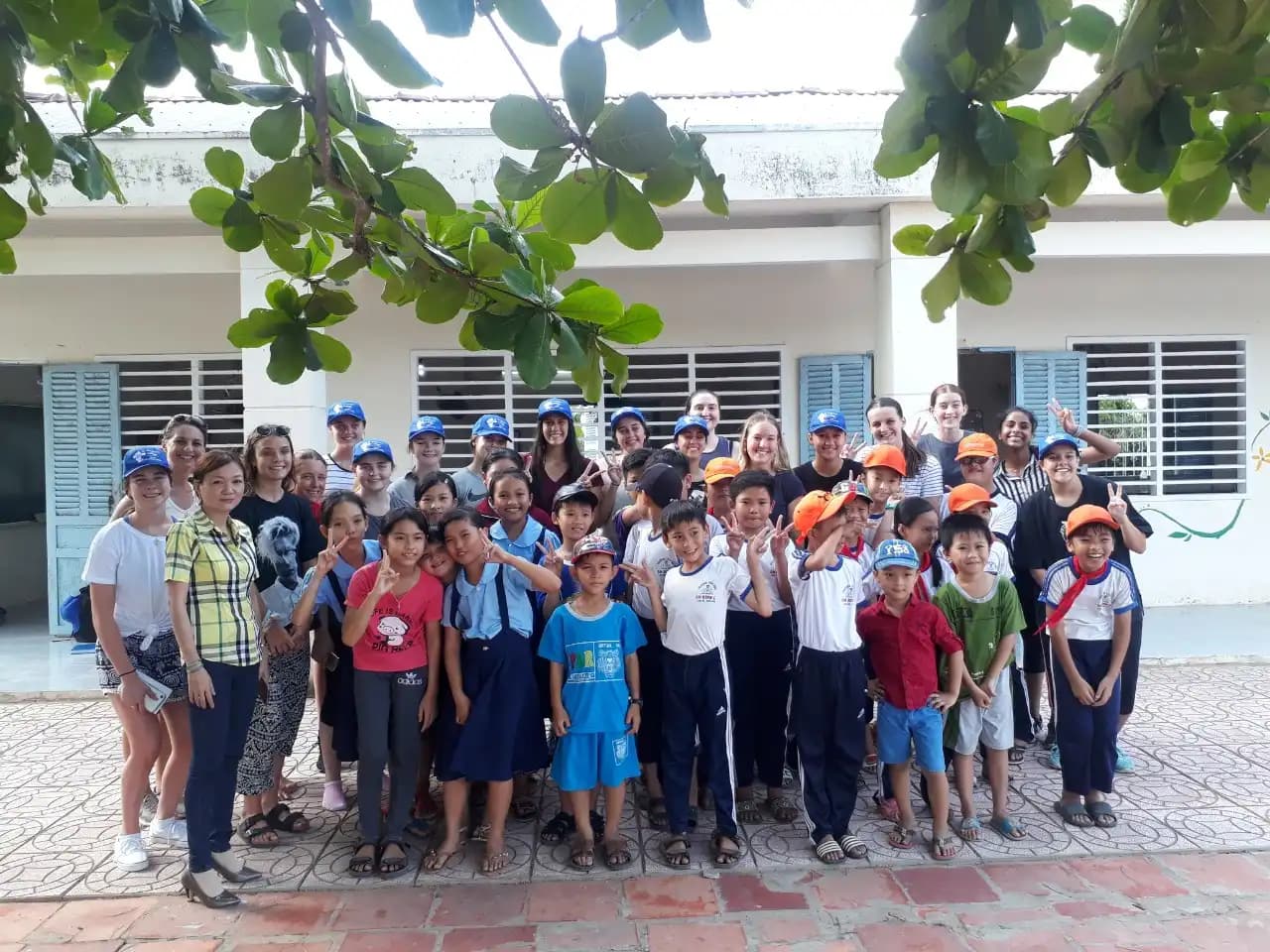 Student travel program with local students